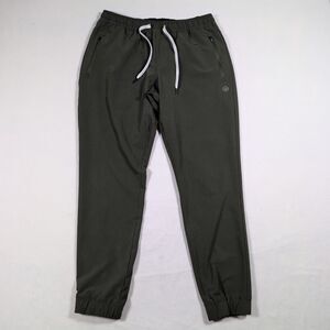 Wowie Hoth Technical Jogger Pull On Athletic Pants Mens L Olive Green Activewear